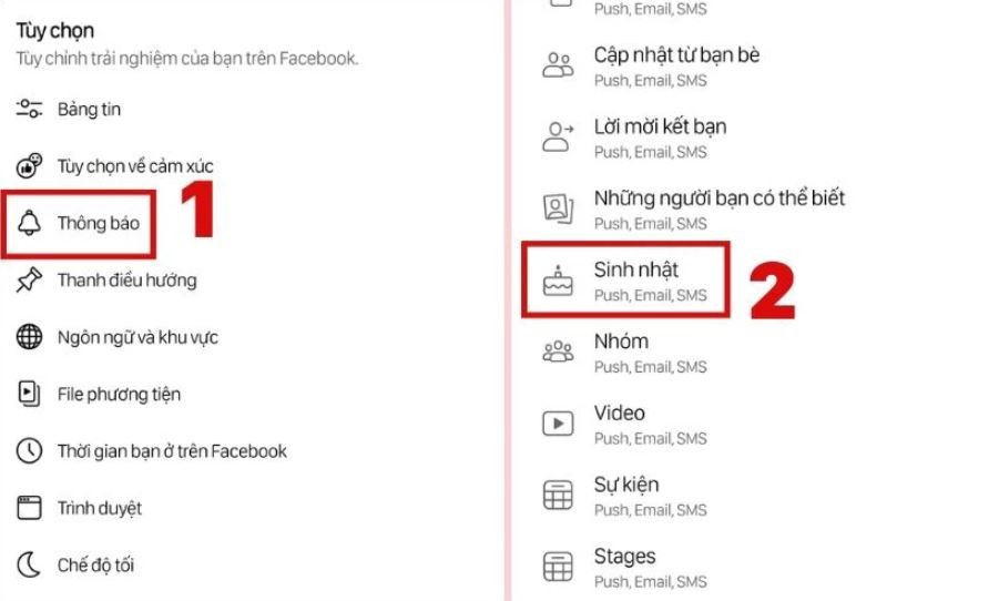 Cách tắt thông báo sinh nhật trên Facebook đơn giản, siêu dễ