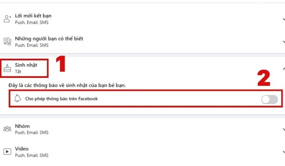 Cách tắt thông báo sinh nhật trên Facebook đơn giản, siêu dễ