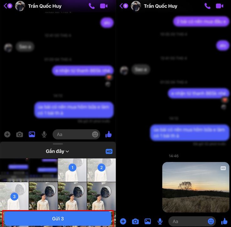 Hướng dẫn gửi ảnh HD trên Messenger chất lượng cao, rõ nét