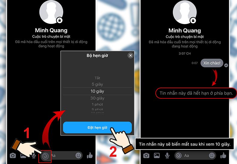 Hướng dẫn cách gửi tin nhắn tự xóa trên Messenger 