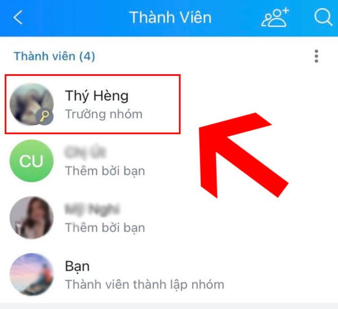 Chuyển quyền admin trưởng nhóm trong Zalo như thế nào?