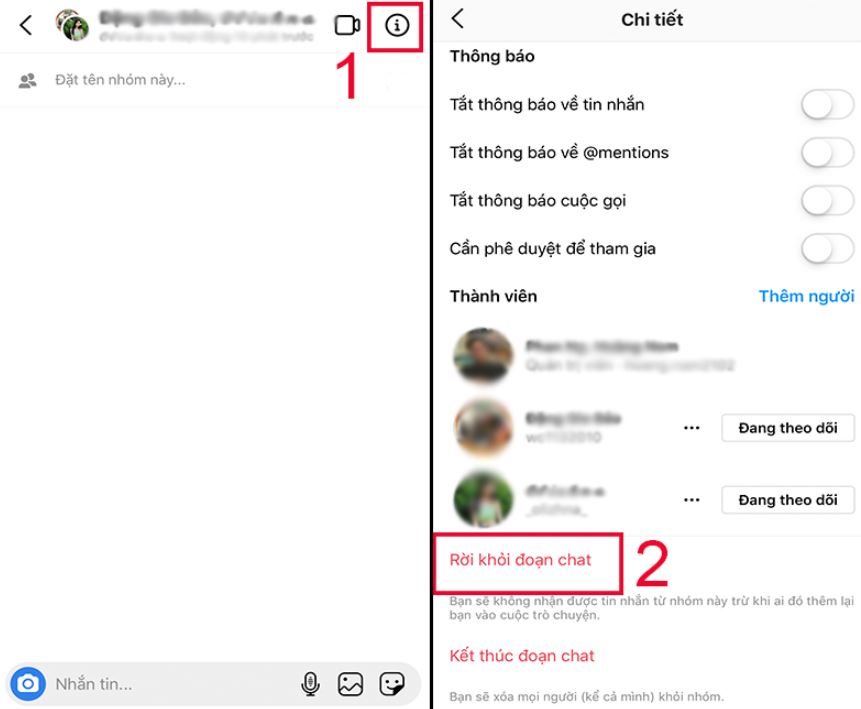 Chi tiết cách chặn người lạ thêm vào nhóm trên Instagram