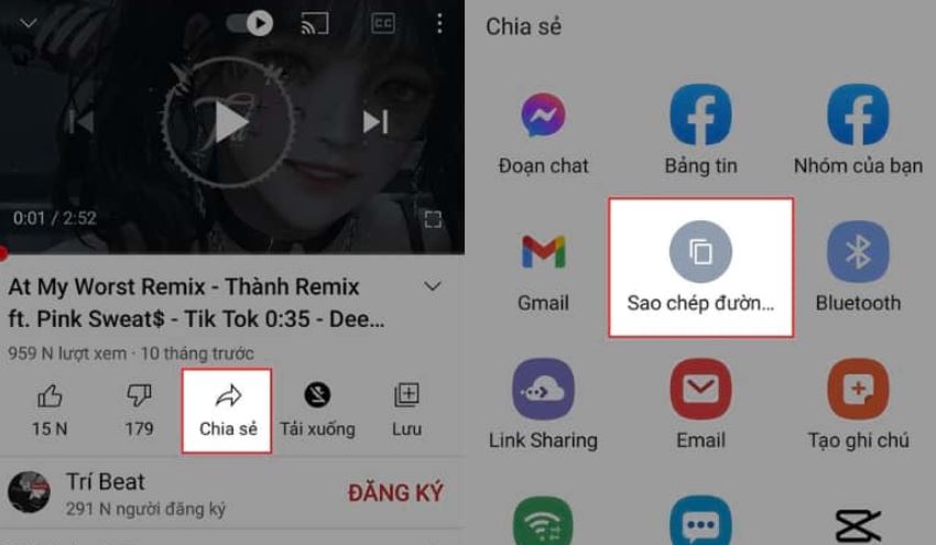 Hướng dẫn cách lấy nhạc từ YouTube sang Capcut