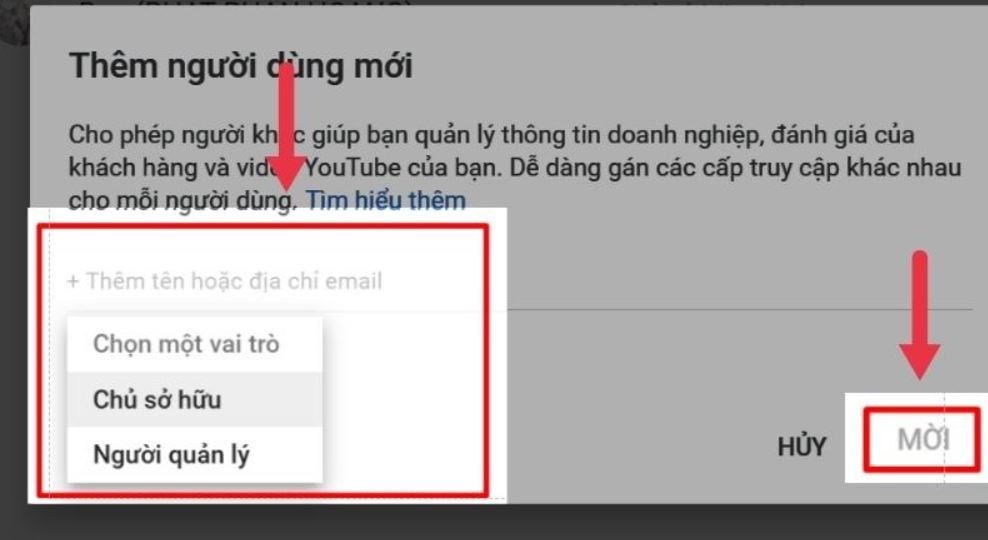 Chi tiết cách chuyển kênh YouTube sang Gmail khác