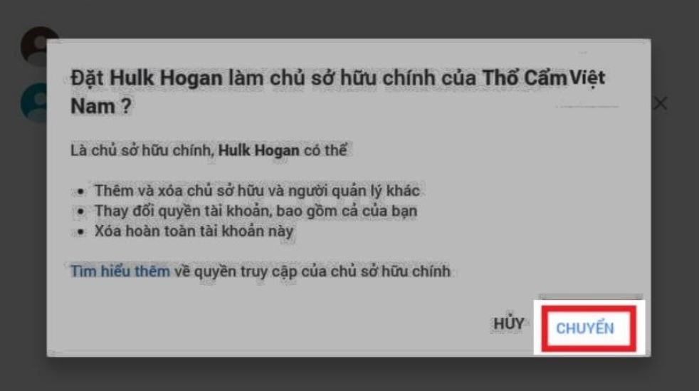 Chi tiết cách chuyển kênh YouTube sang Gmail khác