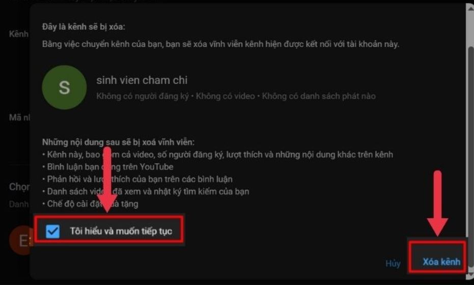 Chi tiết cách chuyển kênh YouTube sang Gmail khác