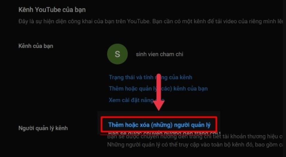 Chi tiết cách chuyển kênh YouTube sang Gmail khác